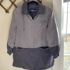 Fleet Street two tone grey zip jacket size great condition